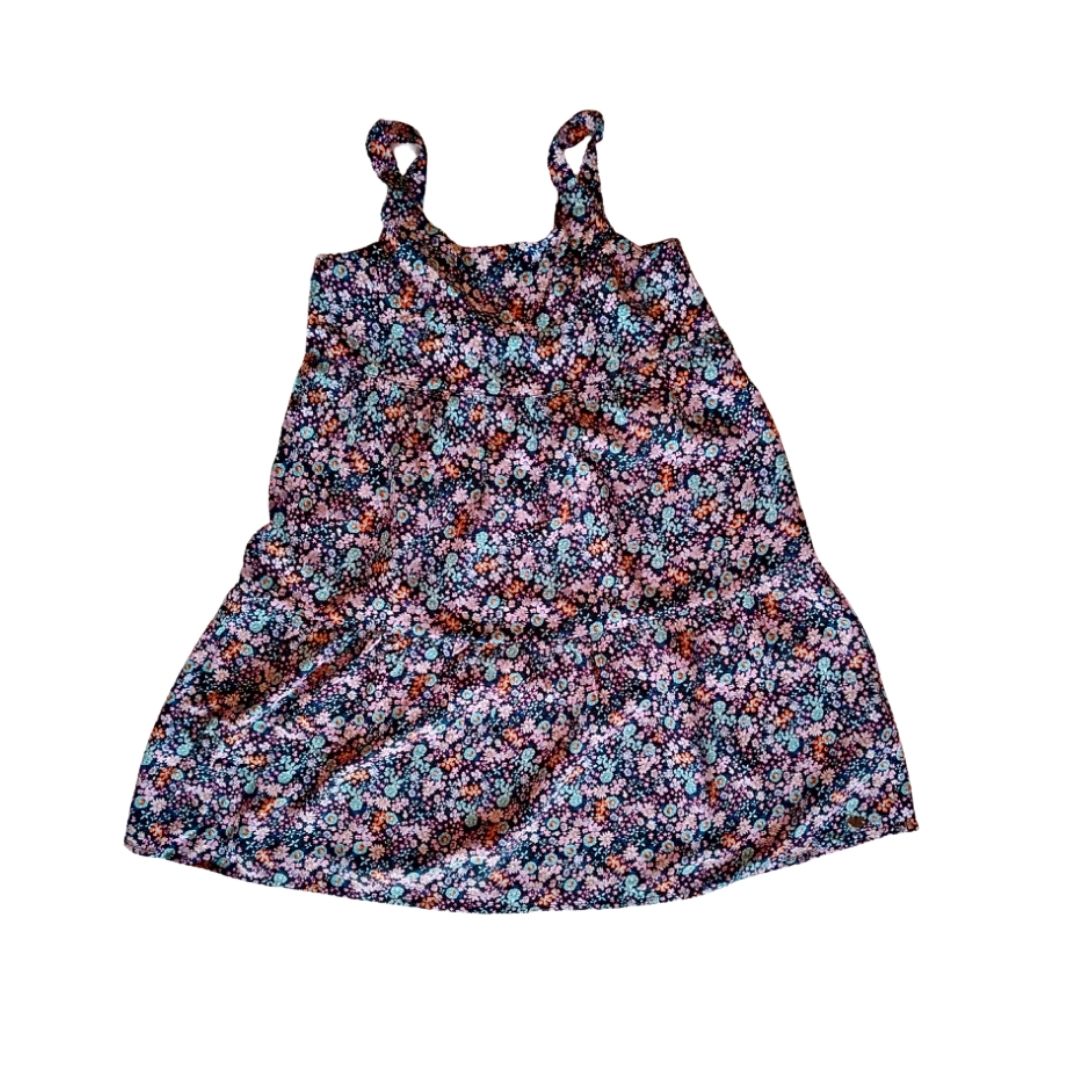 Dark Blue Floral Dress