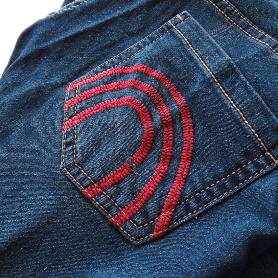 Wide Legs with Happy No Rules Embroidery