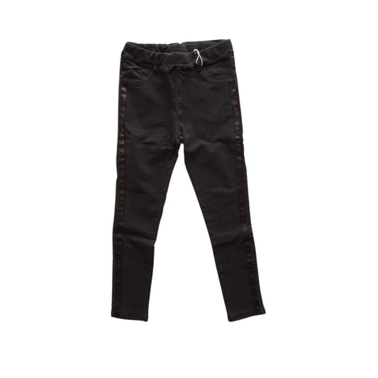 Dark Grey Jeans with Black Leather