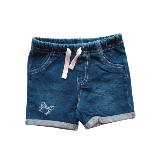 Dark Blue Denim Short