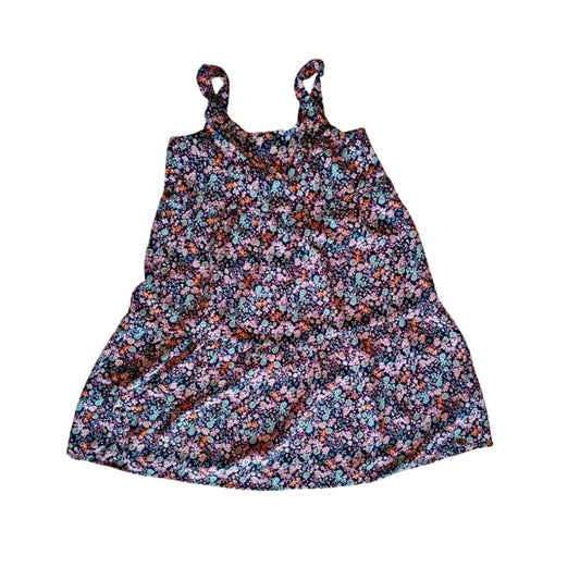 Dark Blue Floral Dress