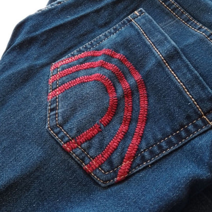 Wide Legs with Happy No Rules Embroidery